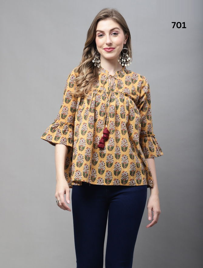 Muskan 701 Western Wear Ladies Top Catalof
